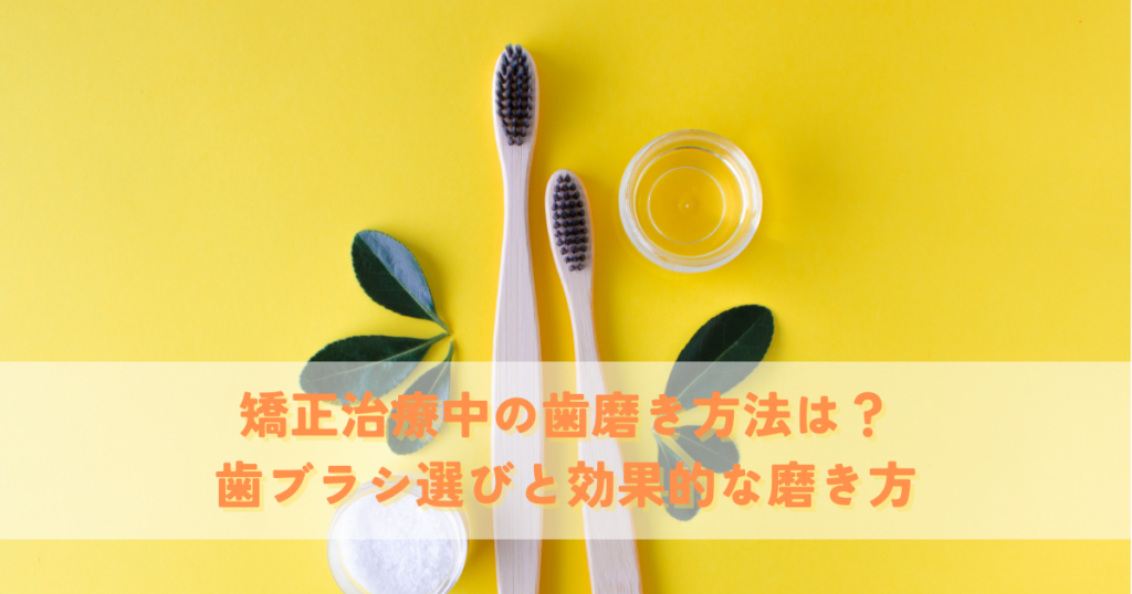 矯正治療中の歯磨き方法は？歯ブラシ選びと効果的な磨き方