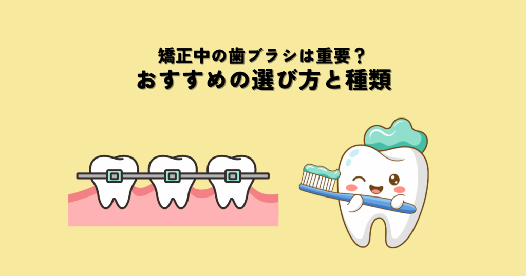 矯正中の歯ブラシは重要？おすすめの選び方と種類を解説！